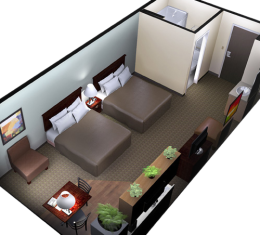 Aptel Studio Hotel - Room with 2 Queen Beds