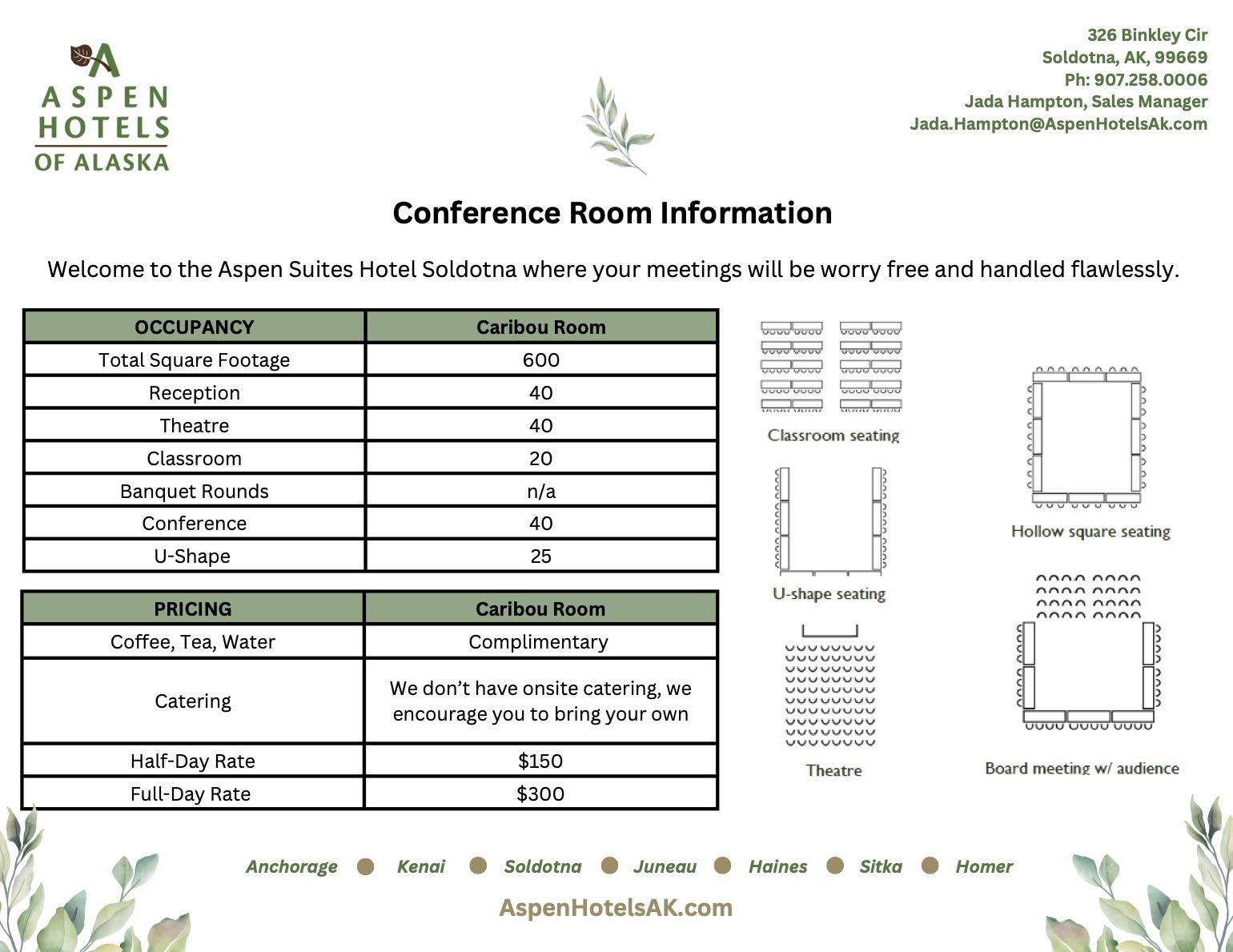 Soldotna Alaska Meeting Room Information