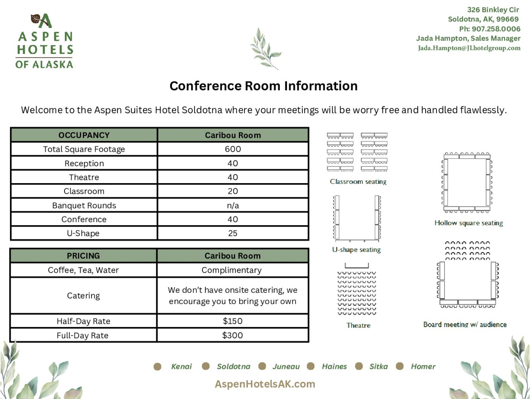 Soldotna Alaska Meeting Room Information